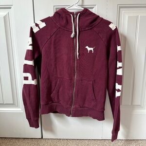 Victoria's Secret PINK maroon sweatshirt